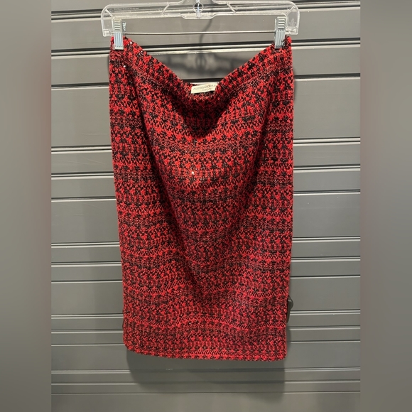 NWT $1650 Alessandra Rich tweedy sparkle skirt
